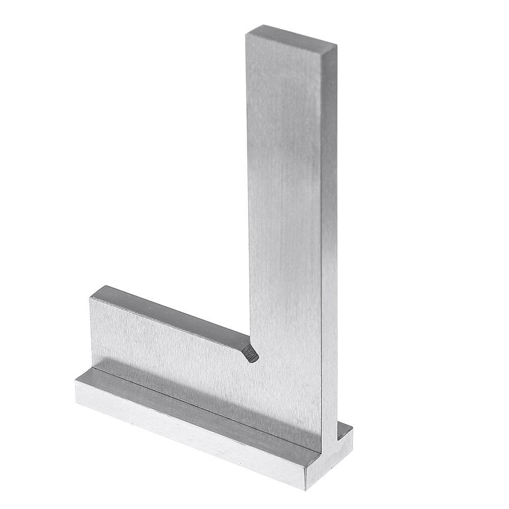 Machinist Square 90º Right Angle Engineer Carpenter Square with Seat Precision Ground Steel Hardened Angle Ruler - MRSLM