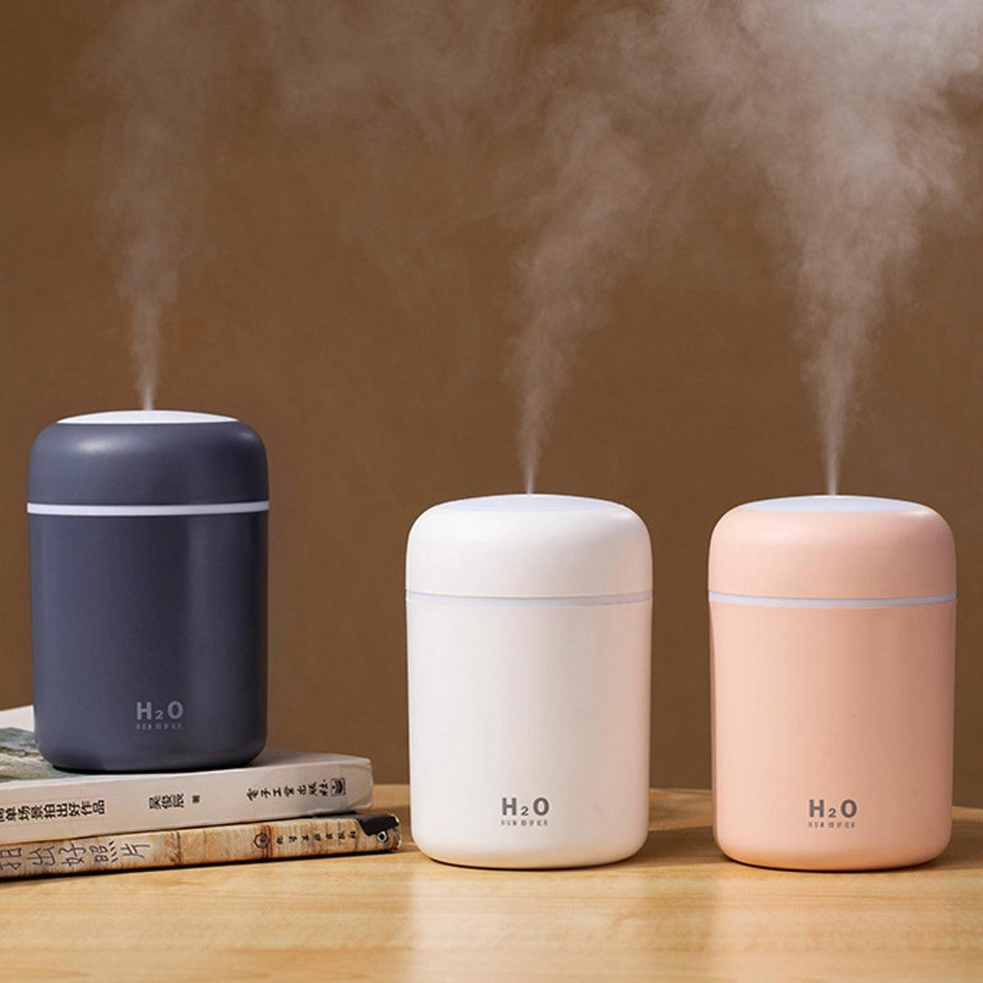 300ml Ultrasonic Electric Air Aroma Diffuser Humidifier 2 Modes LED Night Light for Home Office - MRSLM