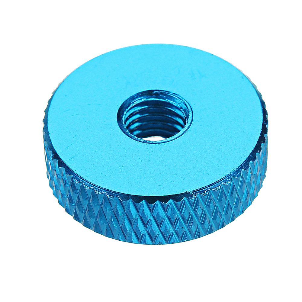 Suleve M5AN1 10Pcs M5 Manual Knurled Thumb Screw Nut Spacer Flat Washer Aluminum Alloy Multicolor - MRSLM