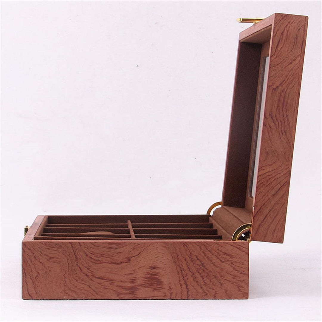 6/10/12 Slots Solid Wooden Watch Box Display Organizer Jewelry Storage Case - MRSLM