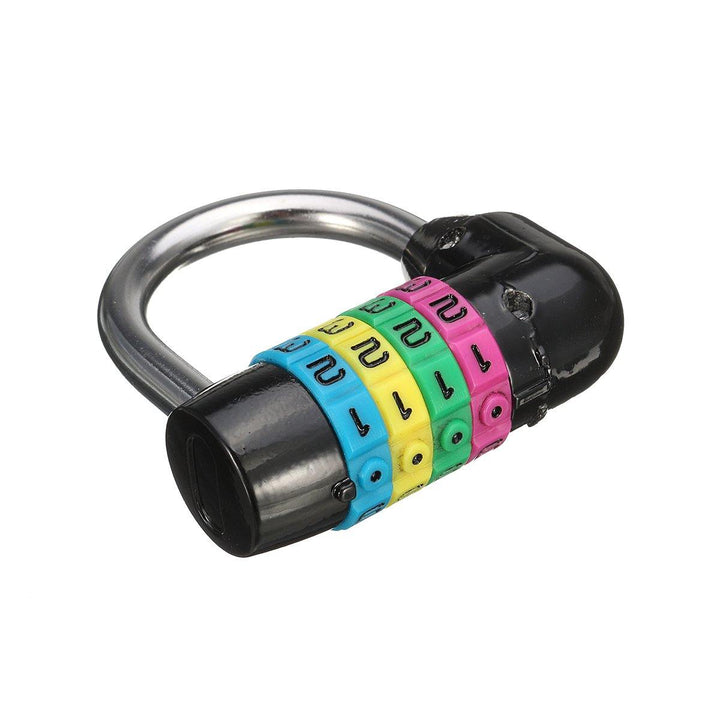 4 Digit Resettable Combination Padlock Travel Luggage Bag Diary Suitcase Code Security Lock - MRSLM