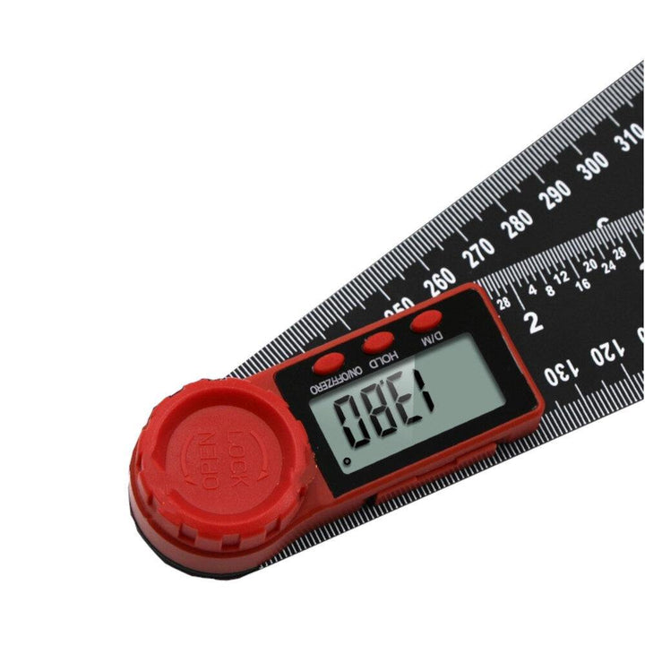 200/300mm 360 Degree LCD Digital Display Angle Ruler Inclinometer Goniometer Protractor Measuring Tool 0-300mm Measuring Ruler - MRSLM