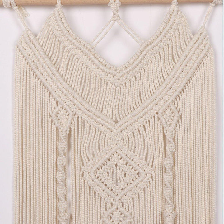 Knotted Macrame Knitting Wall Handmade Bohemian Hanging Tapestry Home Decor - MRSLM