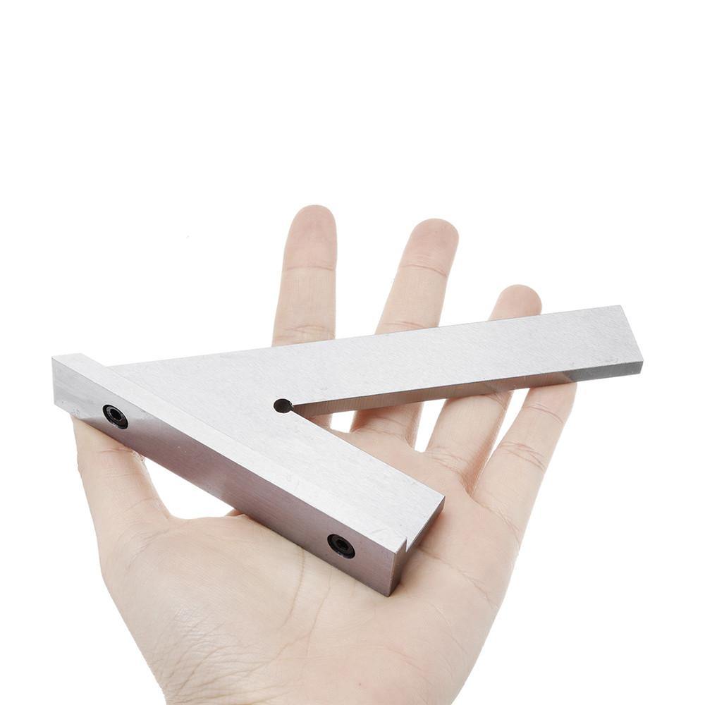 Stainless Steel 45 Degree Miter Angle Corner Ruler Wide Base Gauge Woodworking Measuring Tools - MRSLM