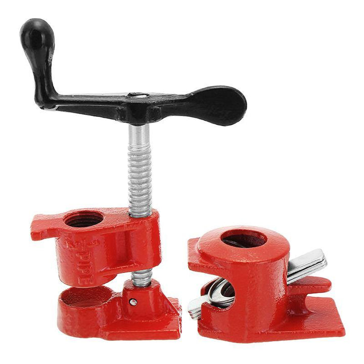 1/2inch Wood Gluing Pipe Clamp Set Heavy Duty Profesional Wood Working Cast Iron Carpenter's Clamp - MRSLM