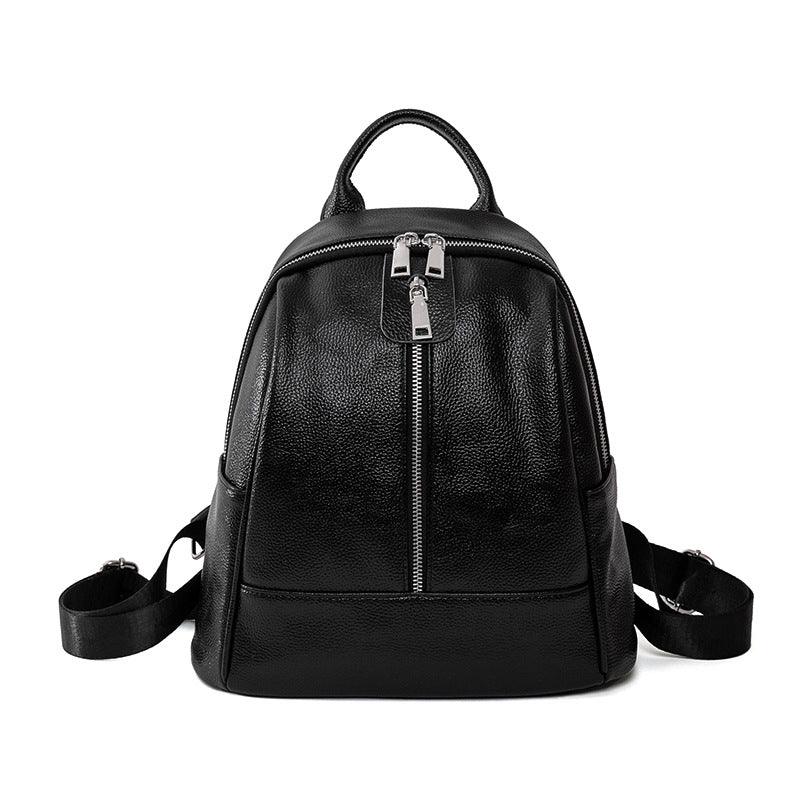 Travel All-match Trendy Fashion Leather High-capacity Ladies Backpack - MRSLM