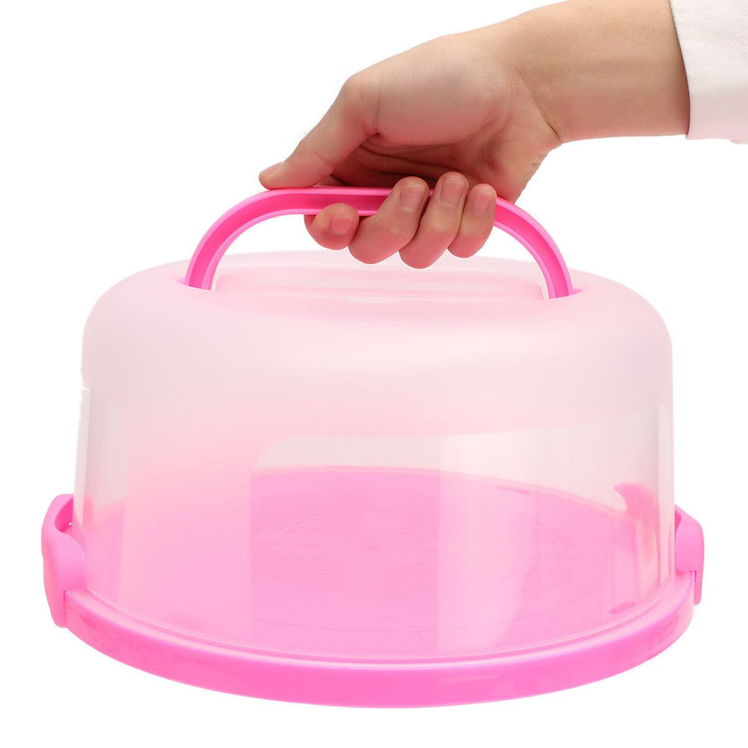 Locking Portable Cake Cupcake Pretension Case Box Carrier Storage Container Kitchen - MRSLM