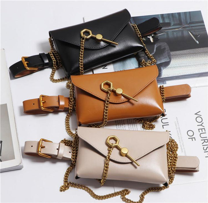 Mobile Phone Messenger Bag With Chain Detachable Belt - MRSLM