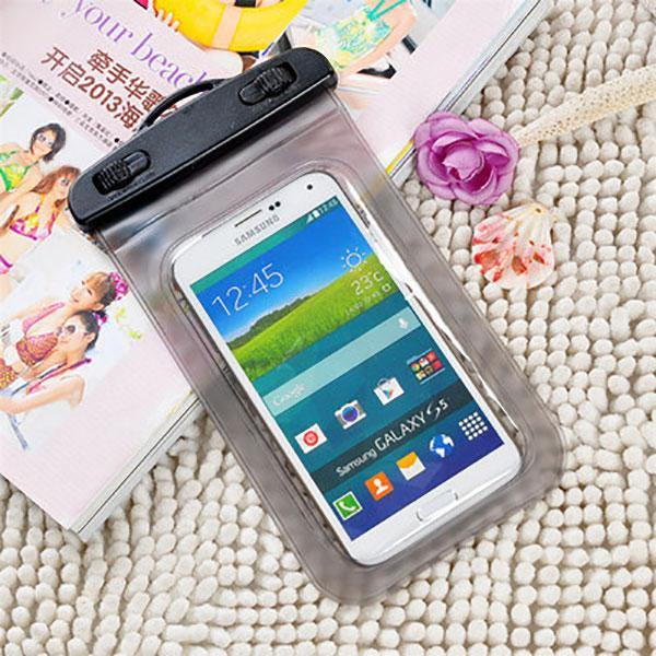 Cell Phone Waterproof Cover Universal Under Water Bag Transparent Touchscreen Mobile Phone Pouch - MRSLM