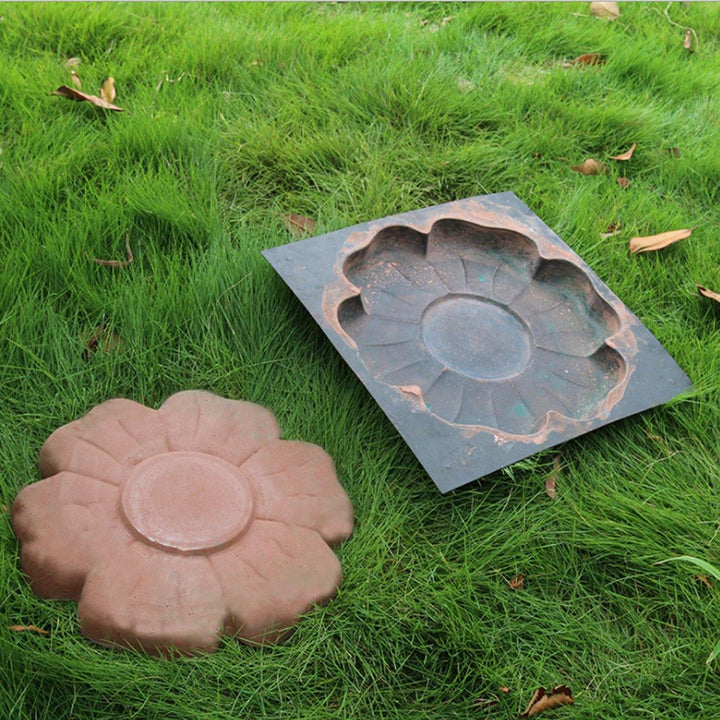 DIY Multi-function Plastic Paving Road Maker Mold Flower Stepping Stone Cement Brick Mold - MRSLM