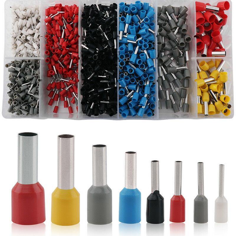 0.25-10mm² Adjustable Crimper 1200PCS Wire Terminals Crimping Plier Tools Set - MRSLM