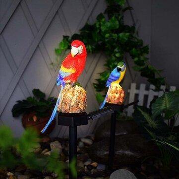 Solar Power LED Lawn Light Parrot Outdoor Waterproof Landscape Lamp Garden Decor - MRSLM