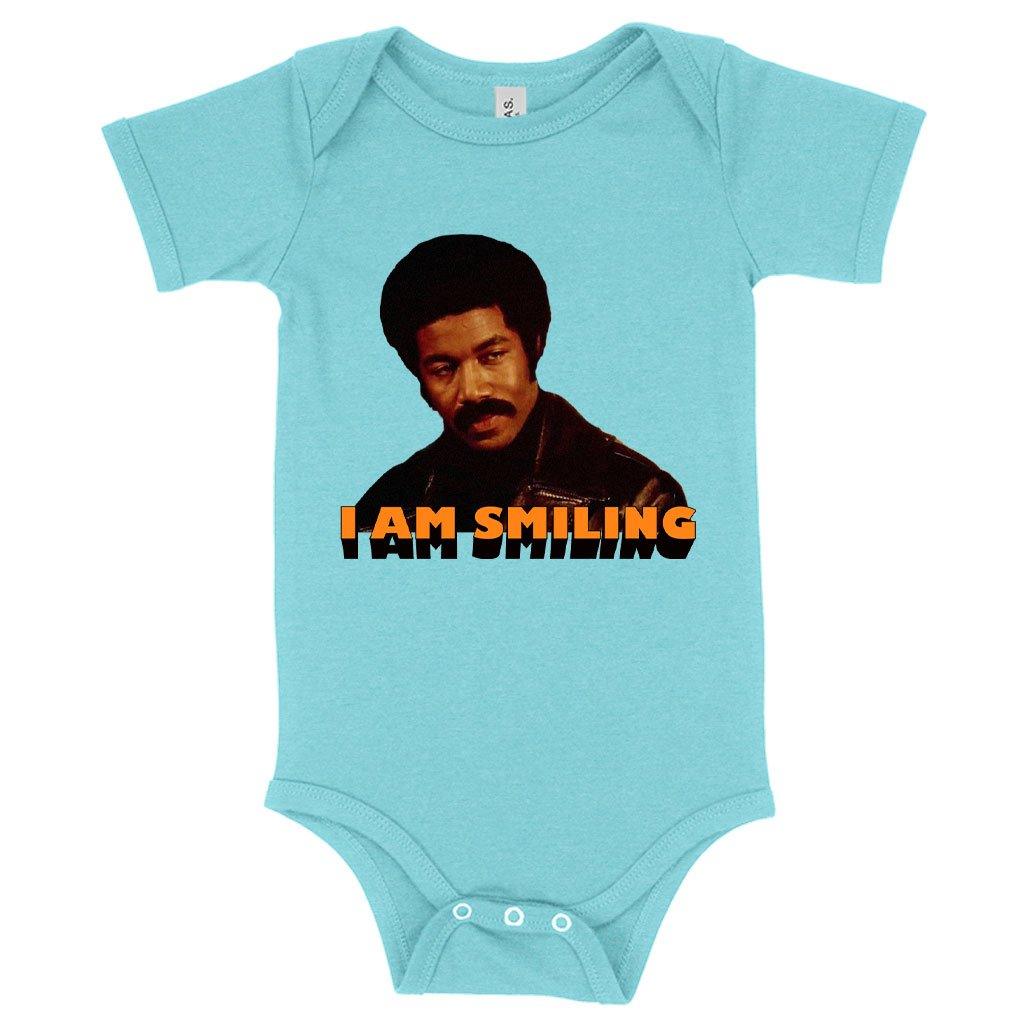 Baby I Am Smiling Onesie - Black Dynamite Funny Onesie - MRSLM