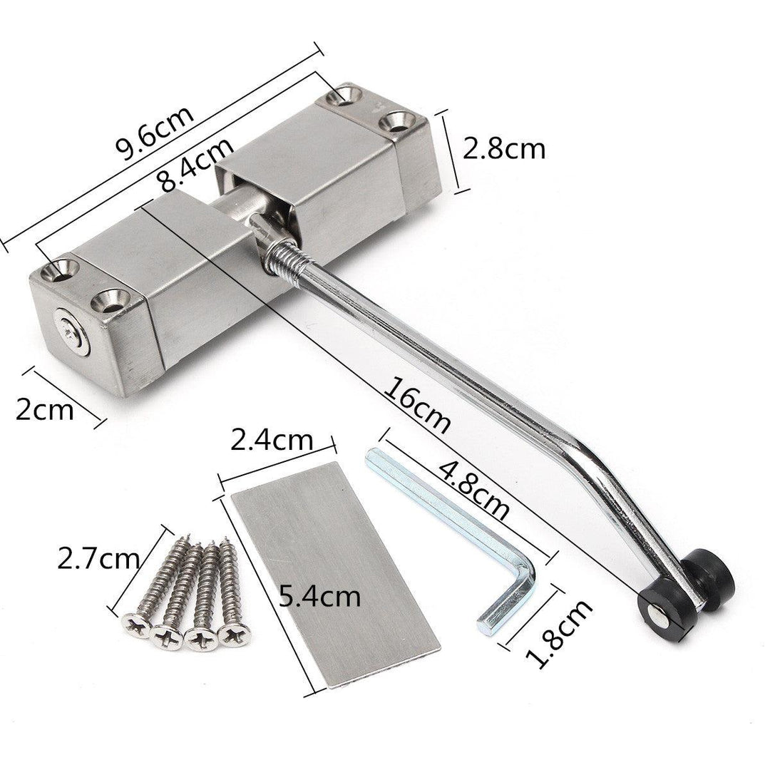 Stainless Steel Adjustable SurfacE Mounted Automatic Spring Closing Door Closer - MRSLM