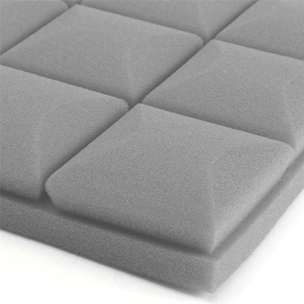 4pcs 50x50x5cm Acoustic Foam Wedge Panel Sound Absorption Tiles - MRSLM