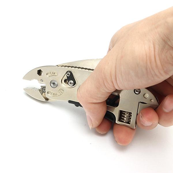 Golden Multitool Adjustable Wrench Jaw+Screwdriver+Pliers Multitool Set - MRSLM