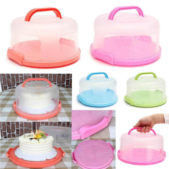 Locking Portable Cake Cupcake Pretension Case Box Carrier Storage Container Kitchen - MRSLM