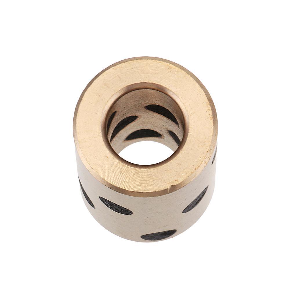 Machifit LM/8/10/12/16UU Linear Bearing Oil Free Bushing Round Graphite Copper Sleeve Slide Bearing - MRSLM