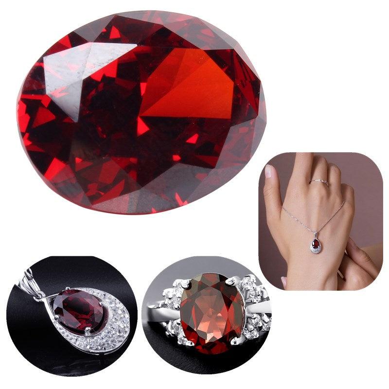 13.89ct Pigeon Blood Red Ruby Unheated 12X16mm Diamond Oval Cut VVS Loose Gems Decorations - MRSLM