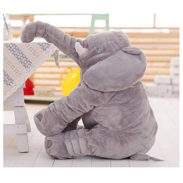 50x45cm Grey Large Elephant Plush Stuffed Pillows Cushion Gift Bedding Decor Back Cushions - MRSLM