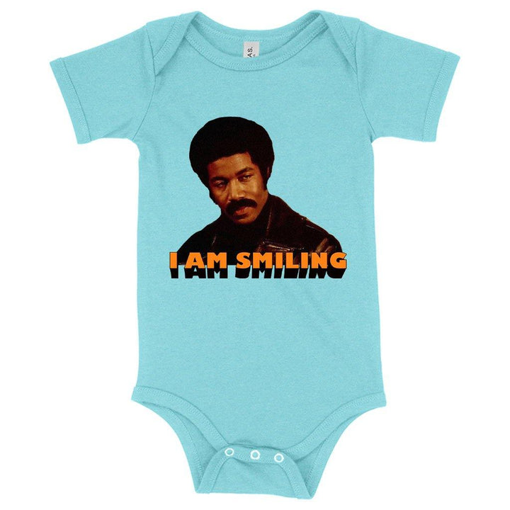 Baby I Am Smiling Onesie - Black Dynamite Funny Onesie - MRSLM