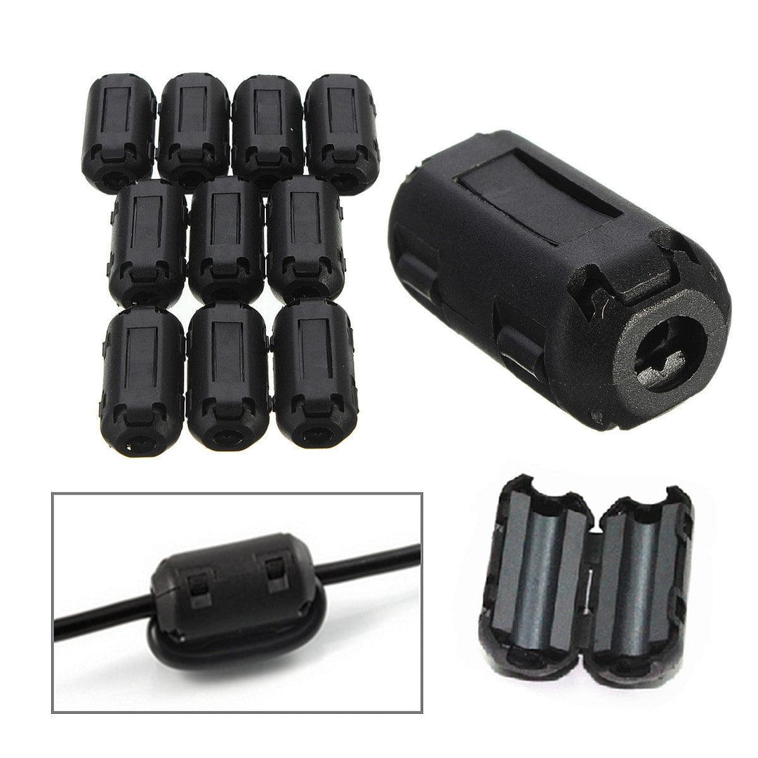 10Pcs Black Cable Wire Clamp Clip RFI EMI EMC Noise Filters Ferrite Core Case (3.5mm) - MRSLM