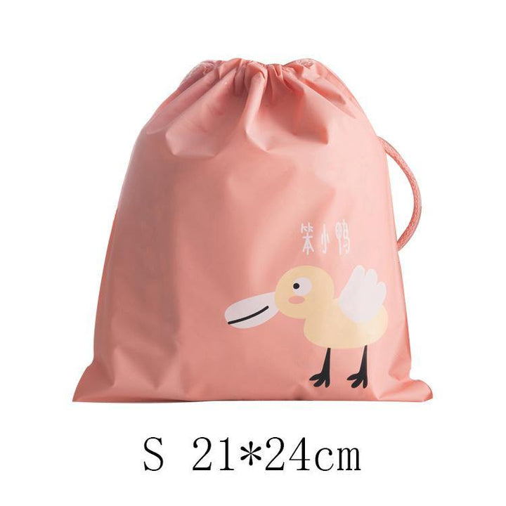 Waterproofing Cartoon Animals Printed Storage Bags Baby Clothing Kids Toys Organizer Drawstring Cosmetic Candy Pouch Bags - MRSLM