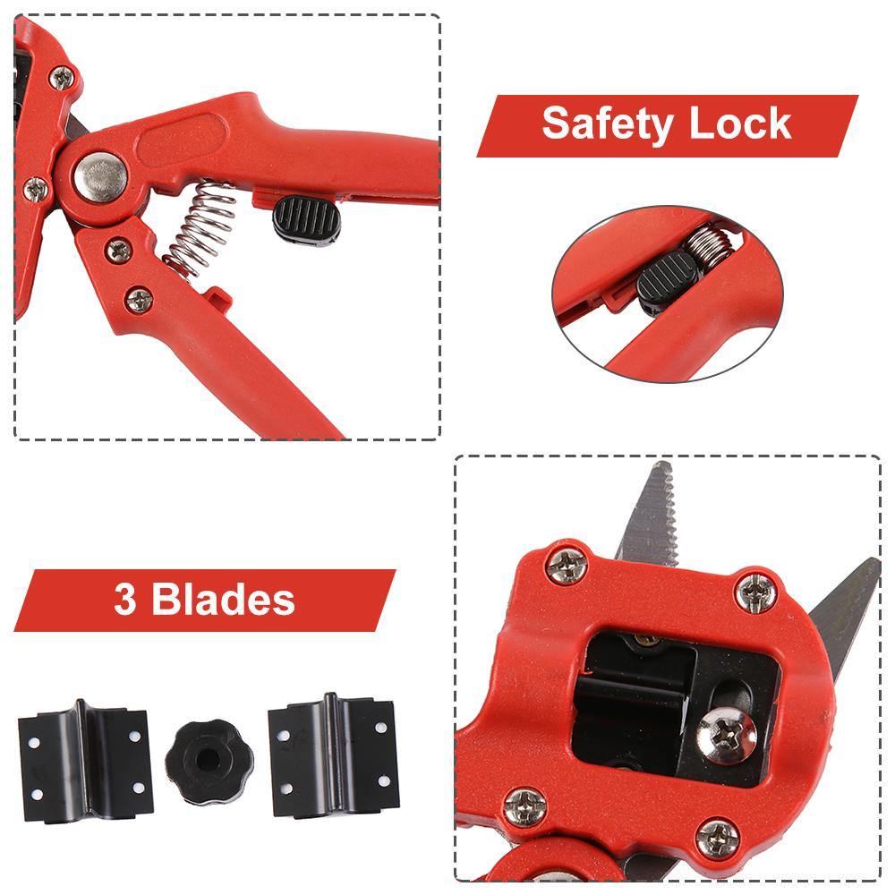 Profession Grafting Tools Pruning Shears Scissor Garden Farming Vaccination Cutter Tool - MRSLM