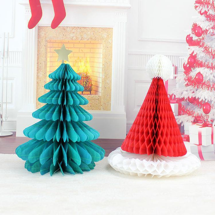 Christmas DIY Decorations Tree Hat Snowman Comb Ball Party Christmas Pendant & Drop Ornaments Supplies - MRSLM